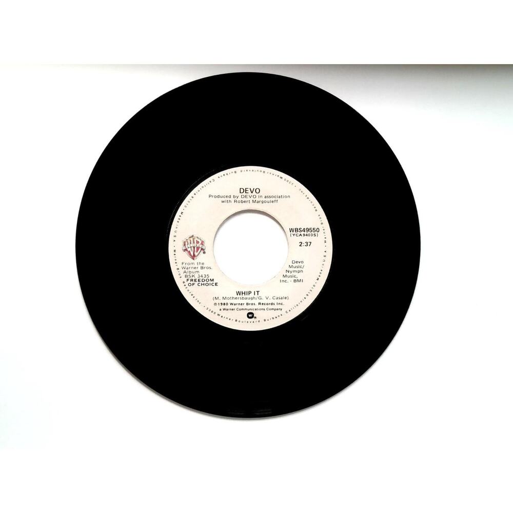 Devo – Whip It / Turn Around 7" Vinyl Record Synth-Pop New Wave Classic Electro